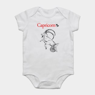 Capricorn print Baby Bodysuit